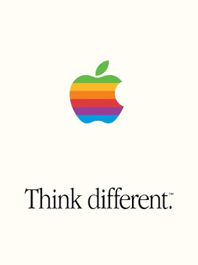 Think different mit Apple-Logo