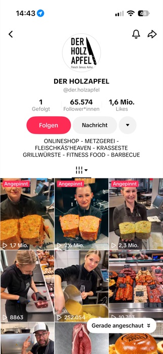 TikTok-Profil von Der Holzapfel