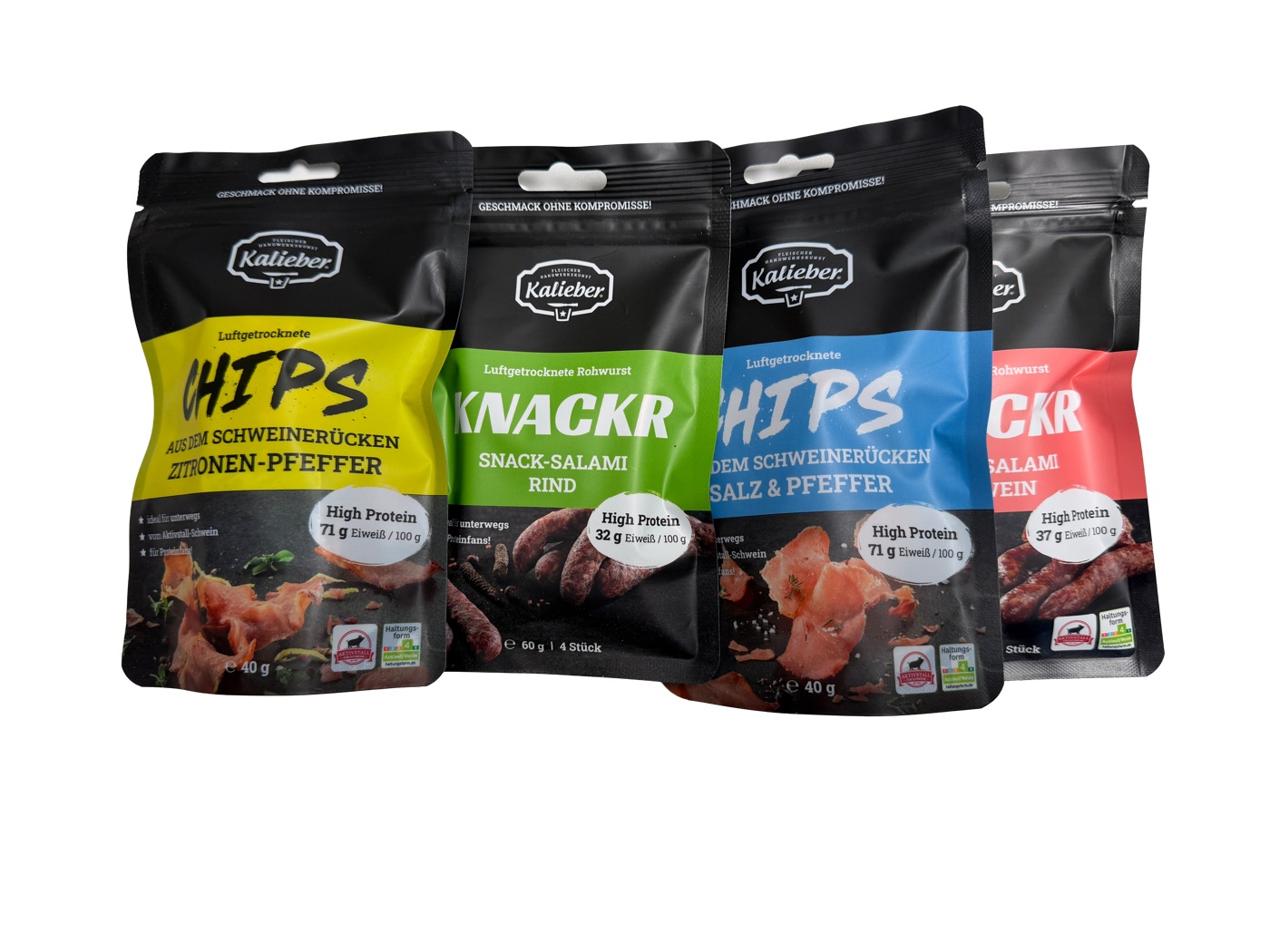 Fleisch-Chips-Beutel der Fleischerei Kaliber